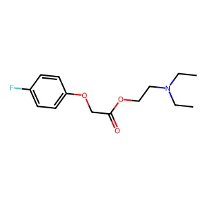 2-(diethylamino)ethyl 2-(4-fluorophenoxy)acetate structure