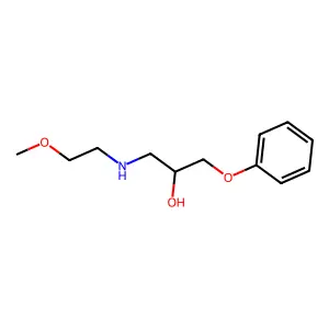 1-(2-methoxyethylamino)-3-phenoxypropan-2-ol structure