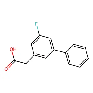 2-(3-fluoro-5-phenylphenyl)acetic acid structure