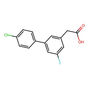 Compound C14H10ClFO2 structure