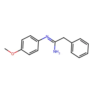 N-(p-Methoxyphenyl)-2-phenylacetamidine structure
