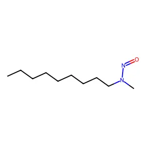 N-Nitrosomethylnonylamine structure