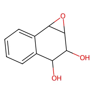 1,2-Dihydroxy-3,4-epoxy-1,2,3,4-tetrahydronaphthalene structure