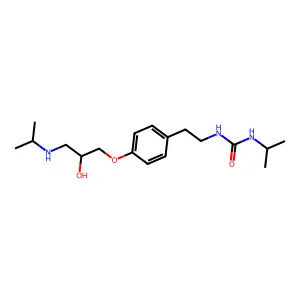 Pafenolol structure