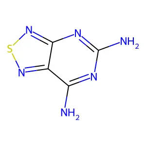 [1,2,5]thiadiazolo[3,4-d]pyrimidine-5,7-diamine structure