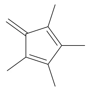 1,2,3,4-Tetramethylfulvene structure