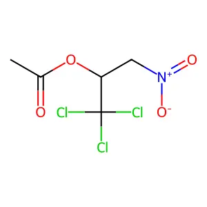 (1,1,1-trichloro-3-nitropropan-2-yl) acetate structure