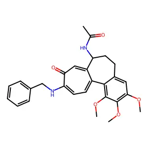 10-Benzylamino-10-demethoxycolchicine structure