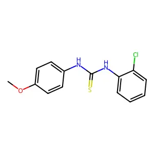 1-(2-chlorophenyl)-3-(4-methoxyphenyl)thiourea structure