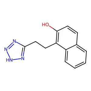 1-(2-(1H-Tetrazol-5-yl)ethyl)-2-naphthalenol structure