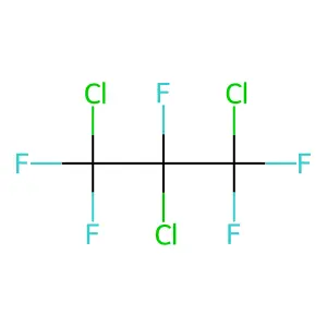 Propane, 1,2,3-trichloro-1,1,2,3,3-pentafluoro- structure