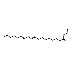 ethyl octadeca-9,12-dienoate structure