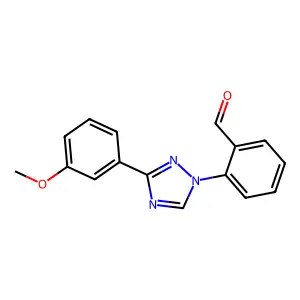 BENZALDEHYDE, o-(5-(m-METHOXYPHENYL)-s-TRIAZOL-3-YL)- structure