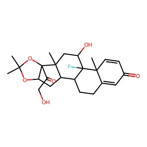TRIAMCINOLONE ACETONIDE structure