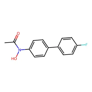 N-Hydroxy-4'-fluoro-4-acetylaminobiphenyl structure