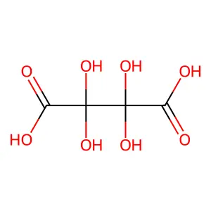 Dihydroxytartaric acid structure