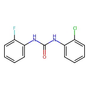 1-(2-chlorophenyl)-3-(2-fluorophenyl)urea structure