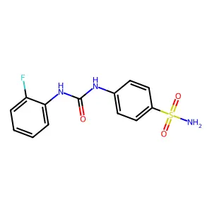 1-(2-fluorophenyl)-3-(4-sulfamoylphenyl)urea structure