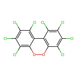 1,2,3,4,7,8,9,10-octachlorobenzo[c][1,2]benzodioxine structure