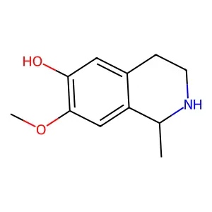 7-methoxy-1-methyl-1,2,3,4-tetrahydroisoquinolin-6-ol structure