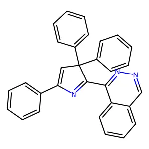 1-(3,3,5-triphenylpyrrol-2-yl)phthalazine structure