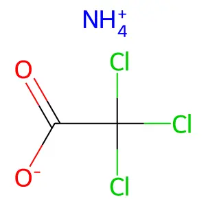 AMMONIUM TRICHLOROACETATE structure