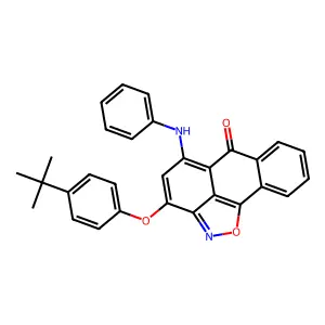 10-anilino-12-(4-tert-butylphenoxy)-15-oxa-14-azatetracyclo[7.6.1.02,7.013,16]hexadeca-1(16),2,4,6,9,11,13-heptaen-8-one structure