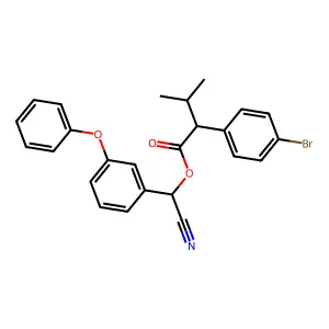 [cyano-(3-phenoxyphenyl)methyl] 2-(4-bromophenyl)-3-methylbutanoate structure