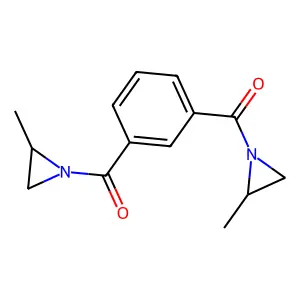 1,1'-(1,3-phenylenedicarbonyl)bis[2-methylaziridine] structure