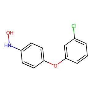 BENZENAMINE, 4-(3-CHLOROPHENOXY)-N-HYDROXY- structure