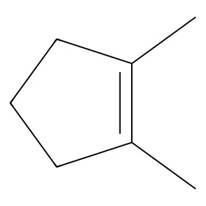 1,2-Dimethylcyclopentene structure