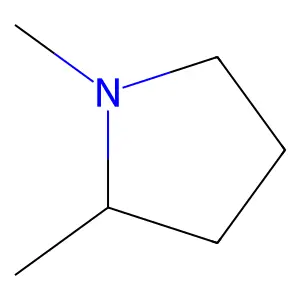 1,2-Dimethylpyrrolidine structure