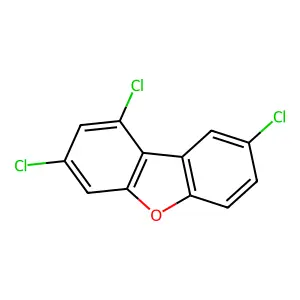 1,3,8-TRICHLORODIBENZOFURAN structure