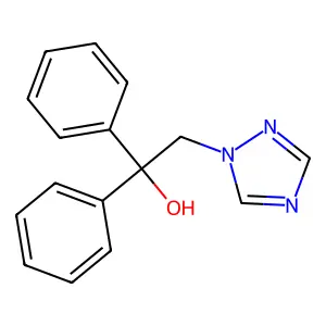 1,1-diphenyl-2-(1,2,4-triazol-1-yl)ethanol structure