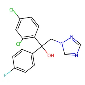 1-(2,4-dichlorophenyl)-1-(4-fluorophenyl)-2-(1,2,4-triazol-1-yl)ethanol structure