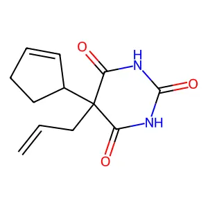 Cyclopentobarbital structure