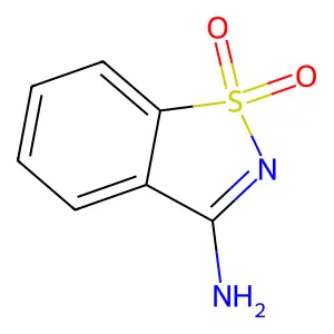 1,1-dioxo-1,2-benzothiazol-3-amine structure