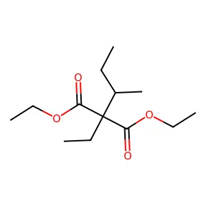 Diethyl sec-butylethylmalonate structure