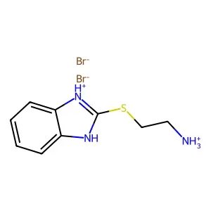 Compound C9H13Br2N3S structure