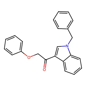 1-(1-benzyl-1H-indol-3-yl)-2-phenoxyethanone structure