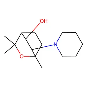 1,3,3-trimethyl-6-piperidin-1-yl-2-oxabicyclo[2.2.2]octan-5-ol structure