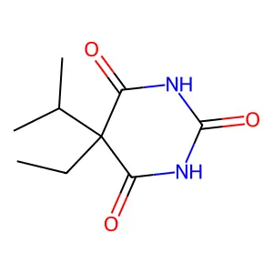 pyrimidine-2,4,6(1H,3H,5H)-trione, 5-ethyl-5-isopropyl- structure