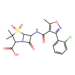 Cloxacillin sulfone structure