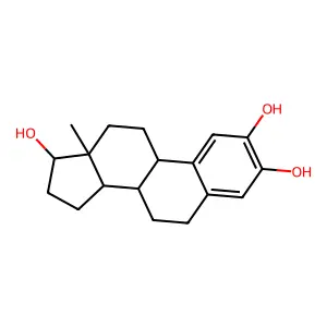 estra-1(10),2,4-triene-2,3,17-triol structure