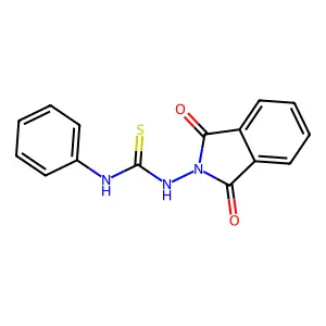 1-(1,3-dioxoisoindol-2-yl)-3-phenylthiourea structure