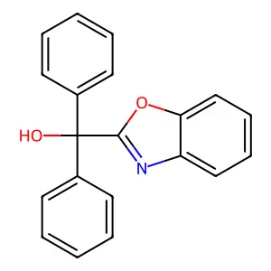 1,3-benzoxazol-2-yl(diphenyl)methanol structure