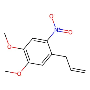 1,2-dimethoxy-4-nitro-5-(prop-2-en-1-yl)benzene structure