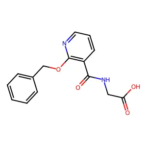 N-(2-Benzyloxynicotinoyl)glycine structure