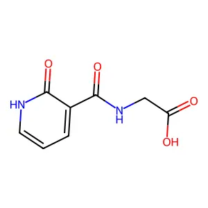 N-(2-Hydroxynicotinoyl)glycine structure
