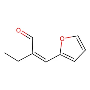 2-(furan-2-ylmethylidene)butanal structure